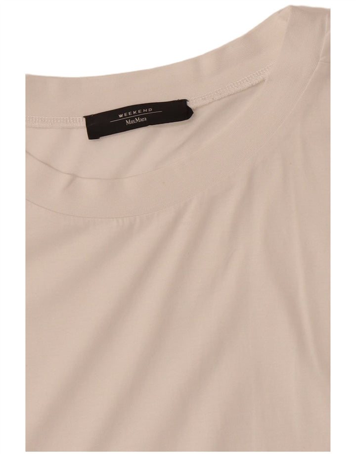Tricou de weekend pentru femei Max Mara Top UK 16 Large White