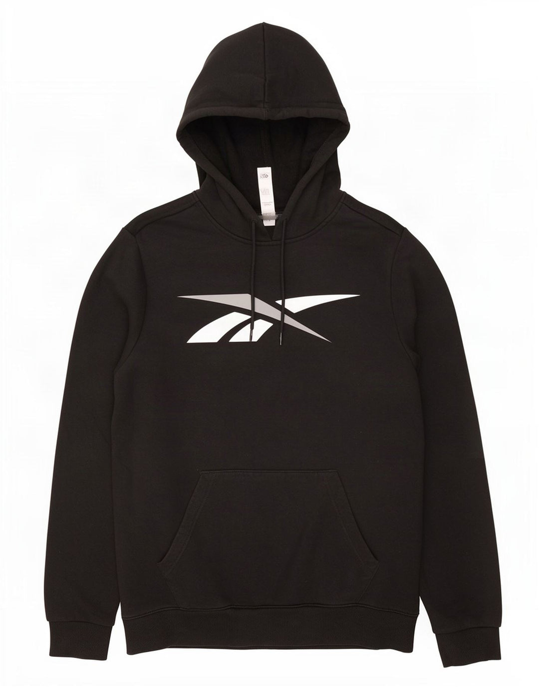 Jumper Reebok pentru bărbați cu capota grafică, bumbac mediu negru