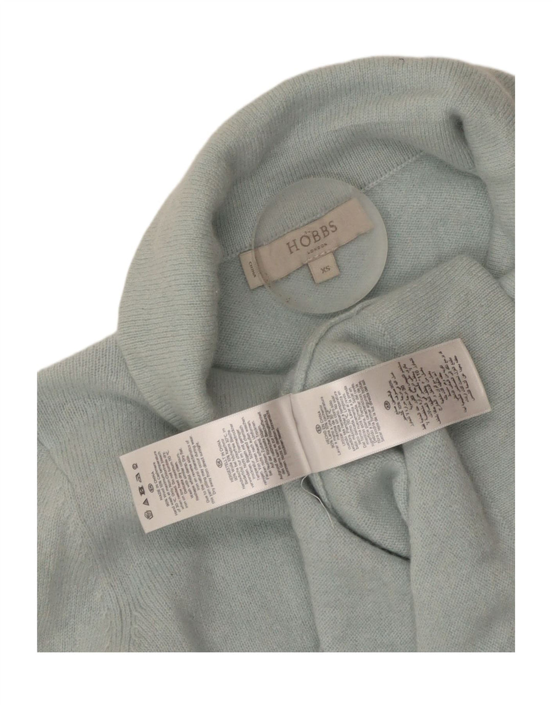 Pulover Hobbs pentru femei cu decolteu rotund, pulover UK 4 XS Lână albastră