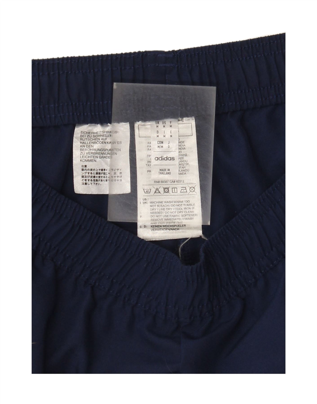 Pantaloni de trening Adidas pentru bărbați, poliester mediu bleumarin