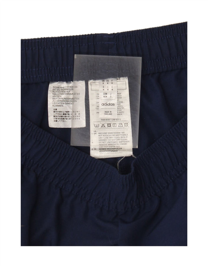 Pantaloni de trening Adidas pentru bărbați, poliester mediu bleumarin