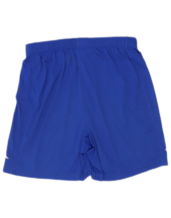 Pantaloni scurți sport grafic Kappa pentru bărbați, poliester albastru mediu
