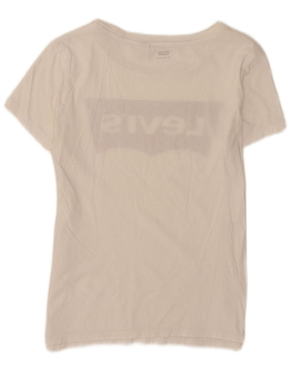 Tricou grafic Levi's pentru femei Top UK 10 Small White