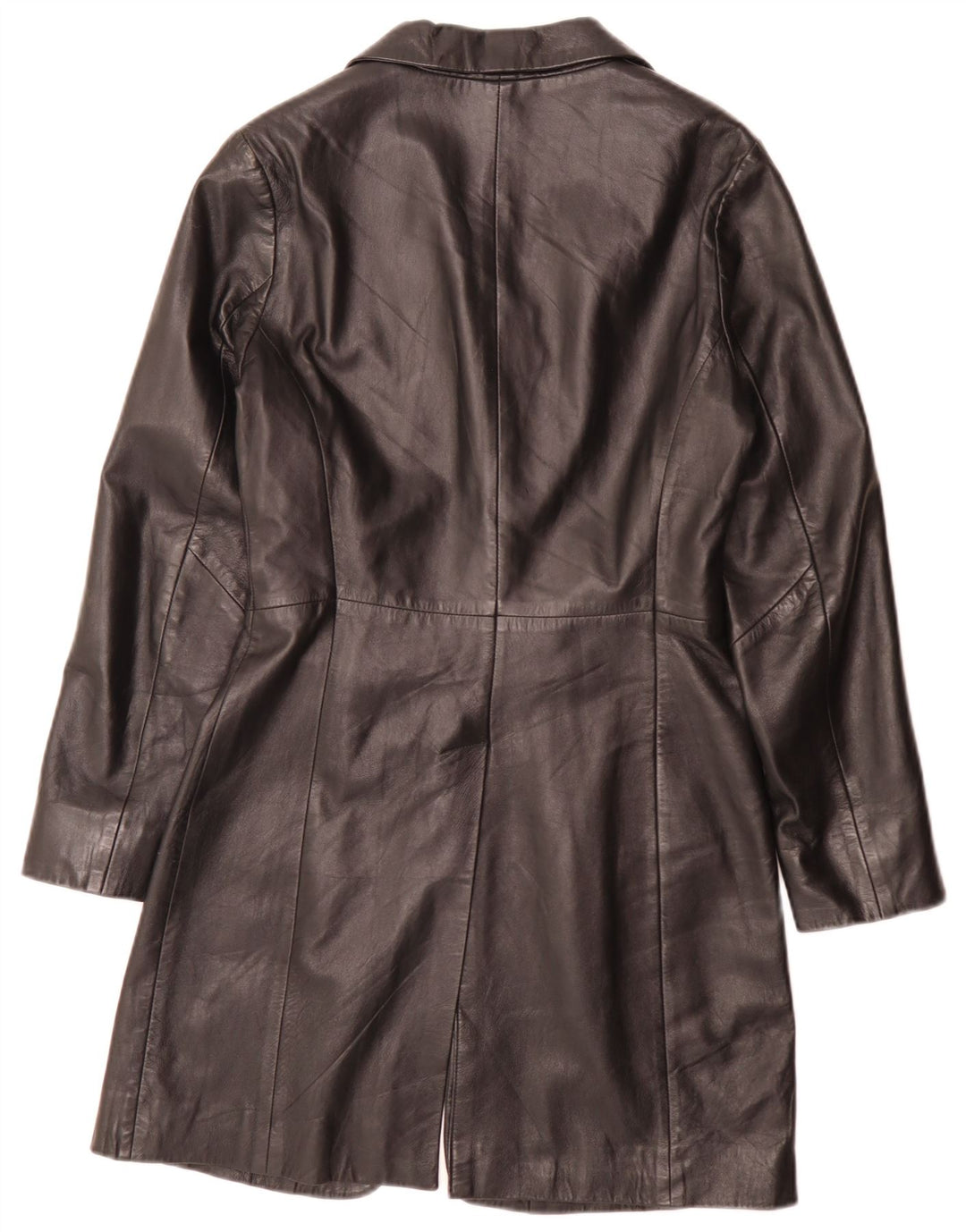 Palton De Piele De Dama Stefanel IT 40 Mic Negru
