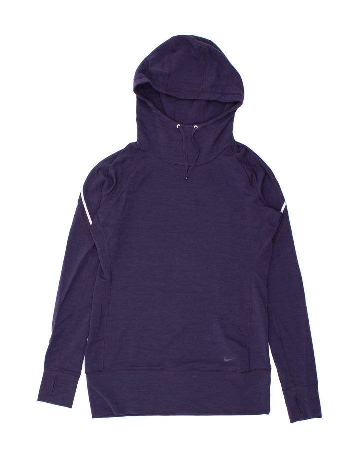 NIKE Womens Hoodie Jumper UK 14 Medium Purple Polyester Vintage Nike and Second-Hand Nike from Messina Hembry 