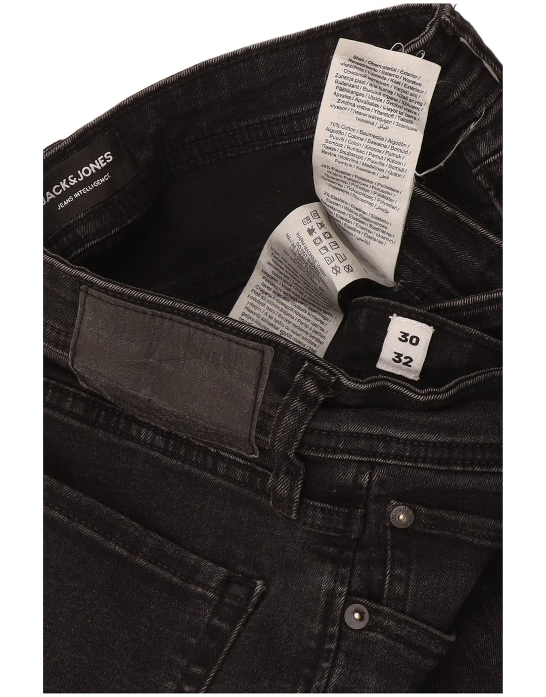 Blugi Jack & Jones GLENN Slim pentru bărbați W30 L32 bumbac gri