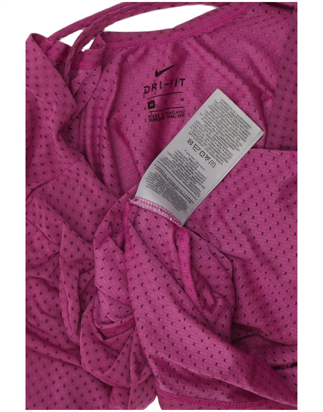 Tricou pentru femei Dri Fit NIKE Top UK 14 Medium Pink Spotted Poliester