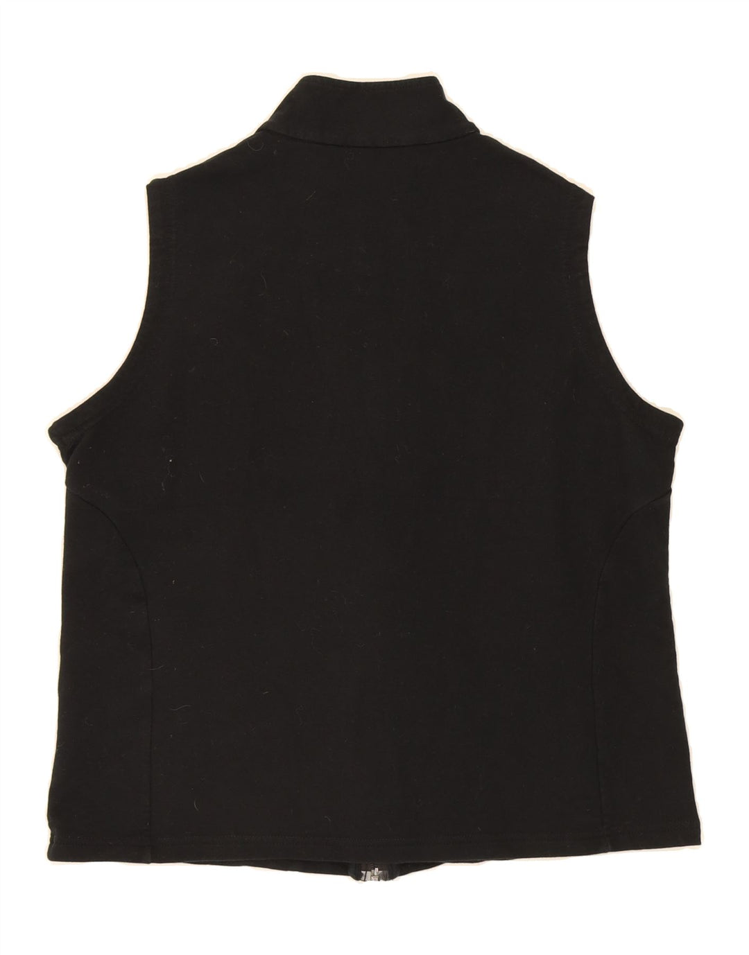 MARKS & SPENCER Womens Sleeveless Tracksuit Top Jacket UK 18 XL Black Vintage Marks & Spencer and Second-Hand Marks & Spencer from Messina Hembry 