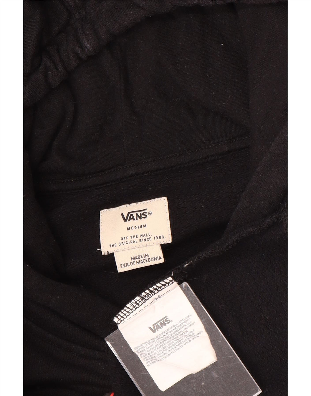 Hanocă grafică pentru bărbați VANS, bumbac mediu negru