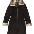 Pardesiu Sherpa Vintage pentru femei IT 40 Small Black