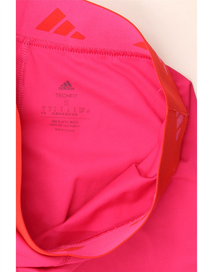 Leggings grafic ADIDAS pentru femei UK 8/10 Small Pink