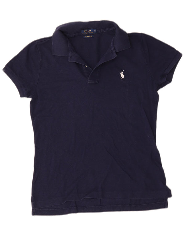 Polo Ralph Lauren Mens The Skinny Polo Polo Shirt Medium Navy Blue Cotton