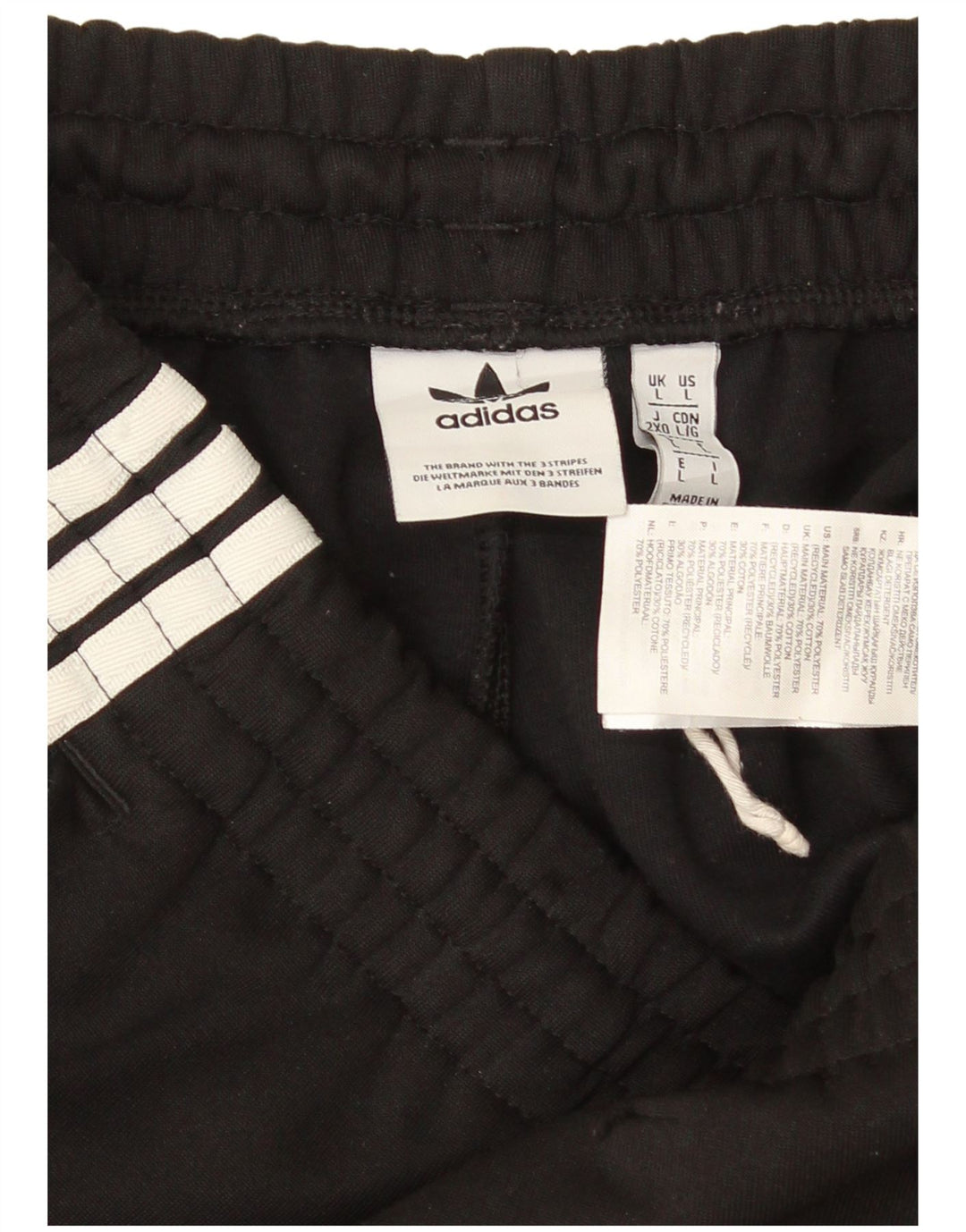 Pantaloni de trening pentru bărbați ADIDAS Pantaloni de jogging, mari, negru, poliester