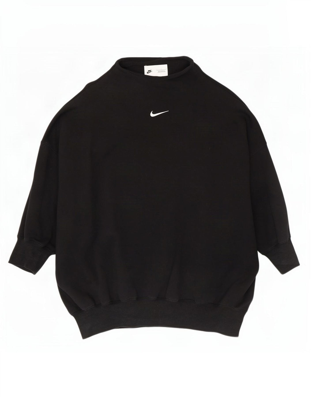 Pulover supradimensionat pentru femei Nike UK 16, mare, negru, bumbac