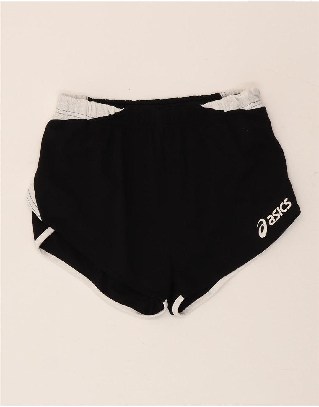 Pantaloni scurti sport Asics pentru femei UK 12 Medium Black Colorblock Poliester