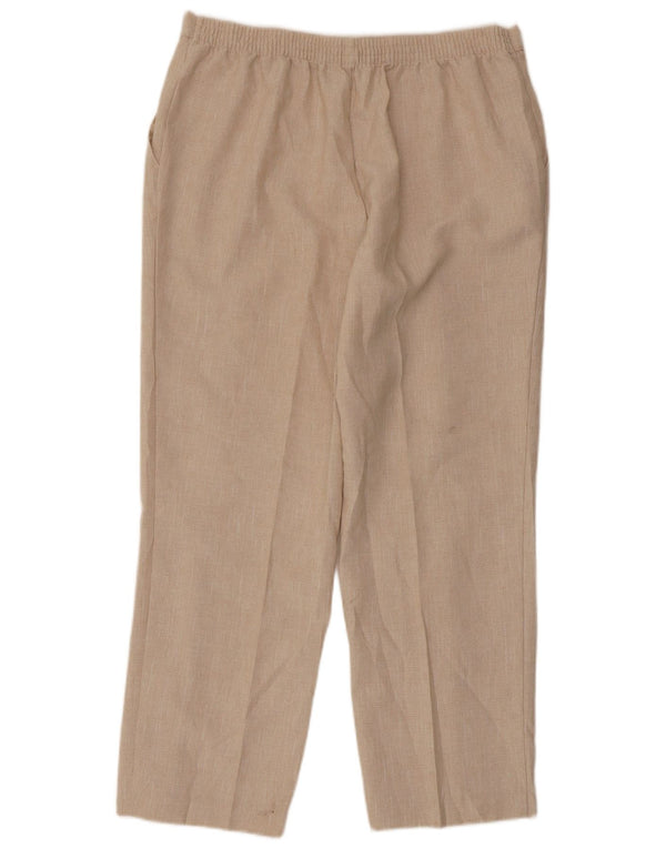 Pantaloni casual drepti pentru femei Marks & Spencer UK 16 Large W32 L26 Bej