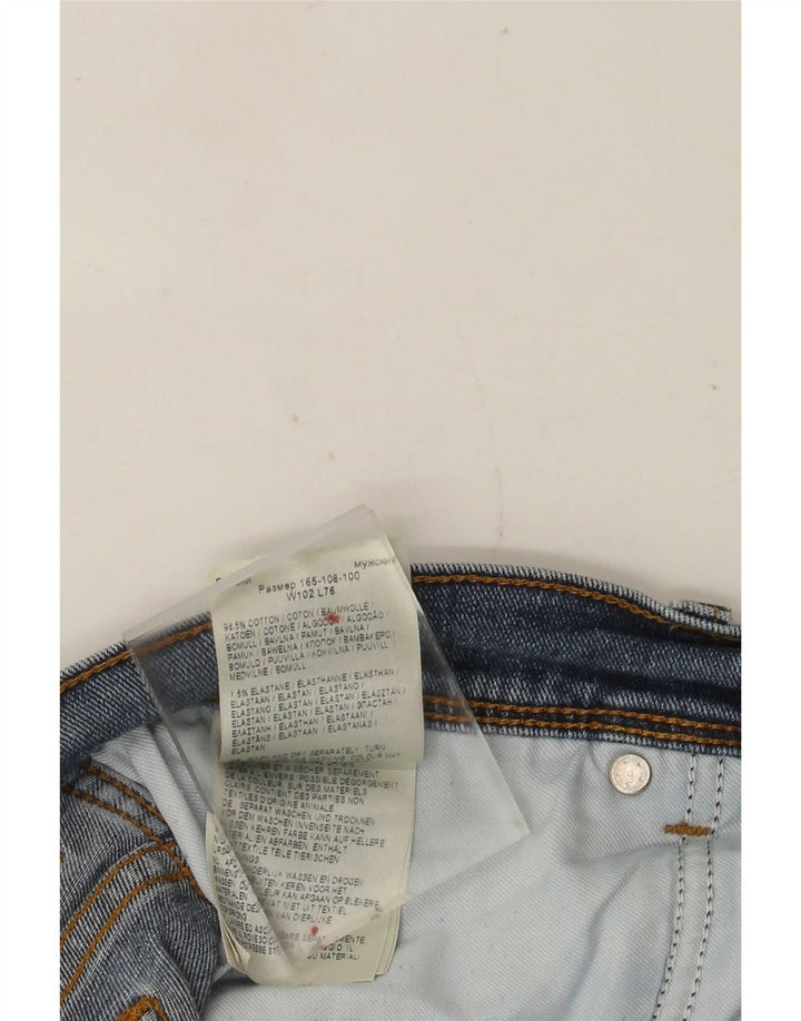 Blugi drepte pentru bărbați Wrangler Texas W40 L30 bumbac albastru