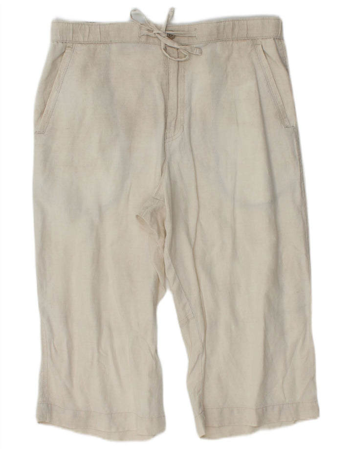 MARKS & SPENCER Bermudă pentru bărbați Blue Harbour W32 Medium Beige Linen