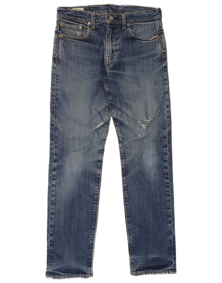 Blugi drepți învechiți de performanță Levi's pentru bărbați W30 L30 Bumbac albastru