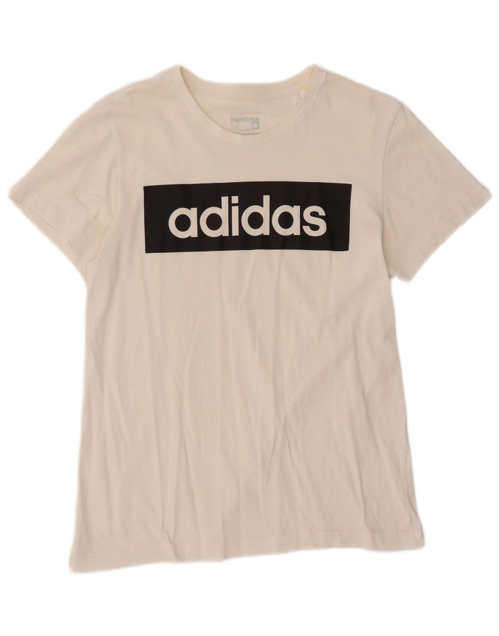 Tricou grafic ADIDAS Climalite pentru bărbați Top Medium White
