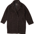 Pardesiu supradimensionat pentru femei Levi's UK 10 Small Black Herringbone Poliester