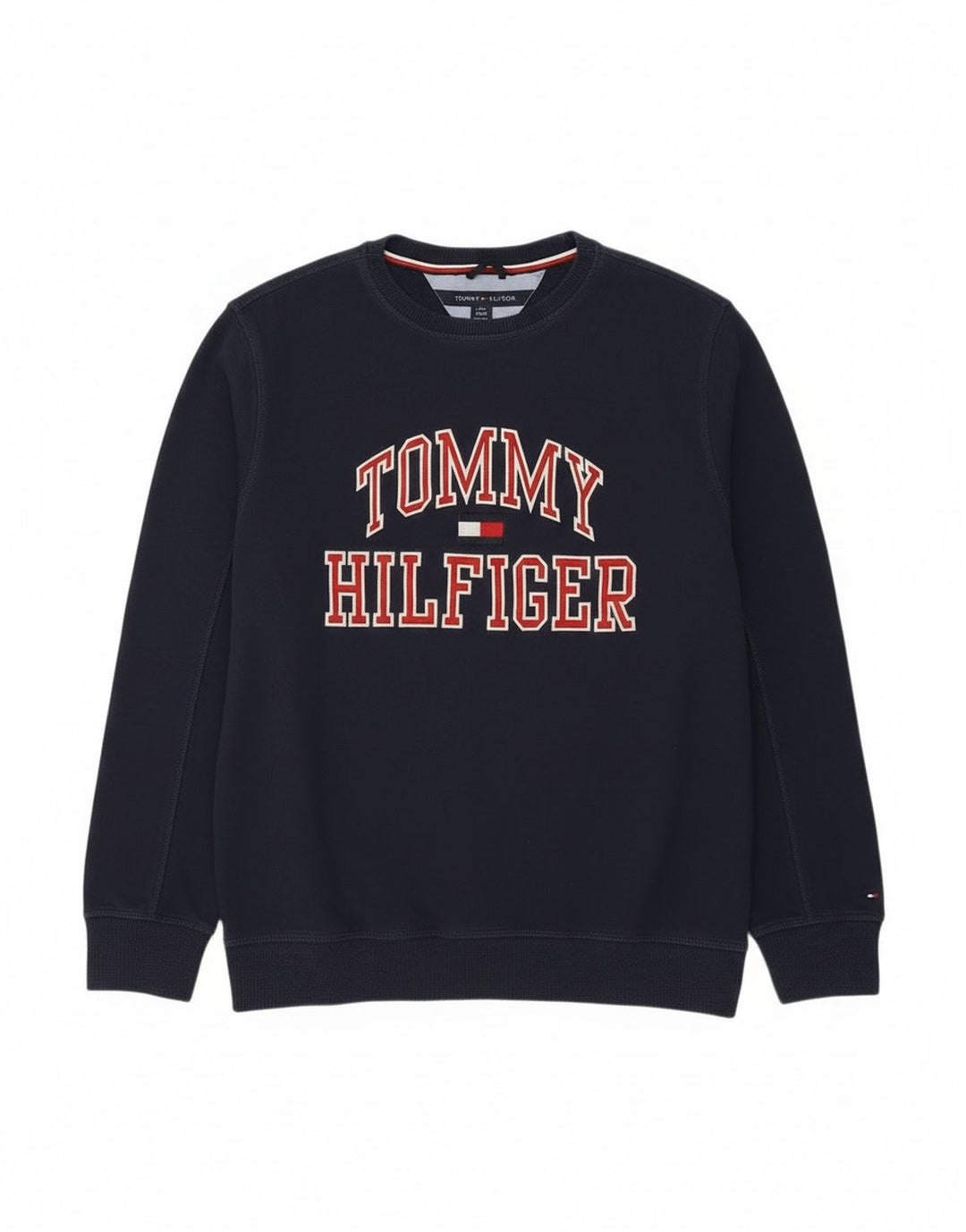 Hanorac cu grafic Tommy Hilfiger pentru băieți Pulover 15-16 ani, mare, bleumarin