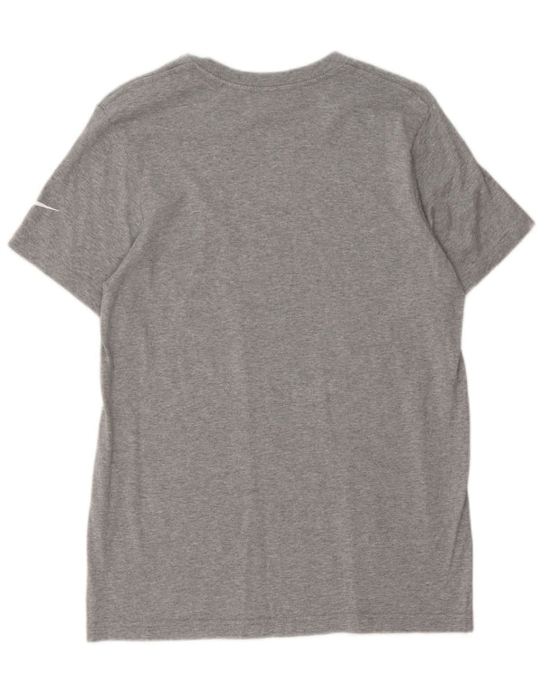 Tricou grafic Nike NFL Slim Fit Top, bumbac, gri mediu