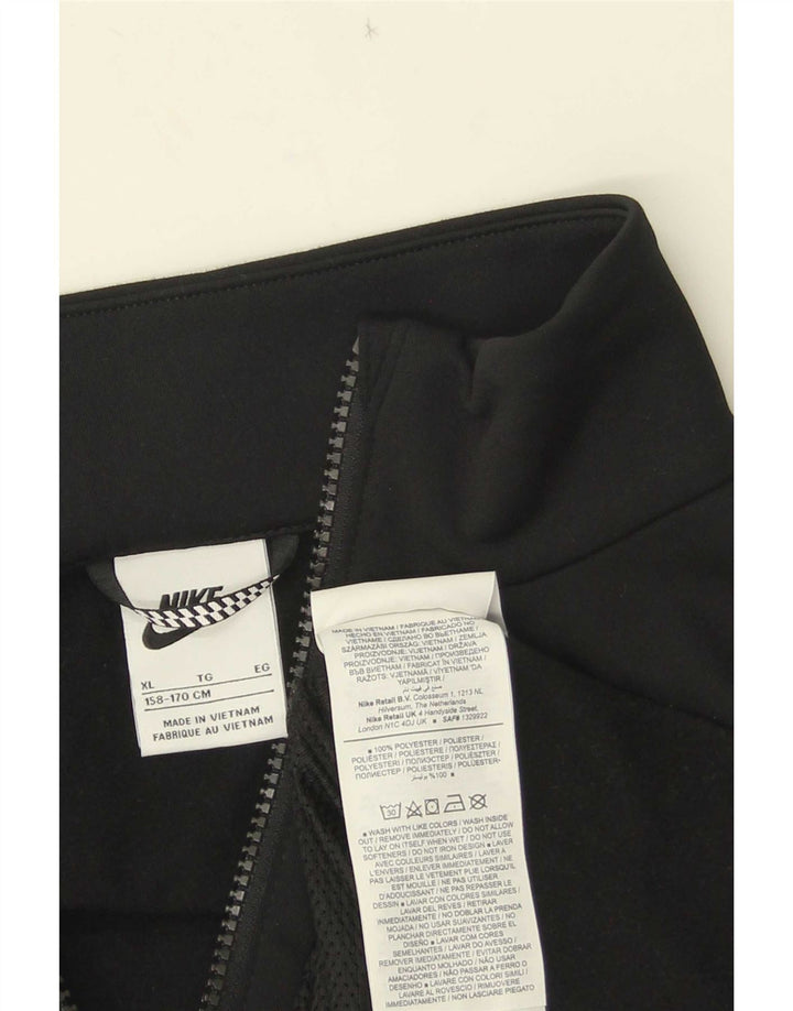 Jachetă de trening grafică Nike pentru băieți 13-14 ani XL poliester negru