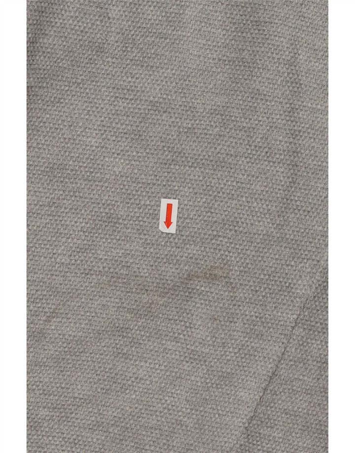 Pulover pentru bărbați Zara, cu gât crew, XL, bumbac gri