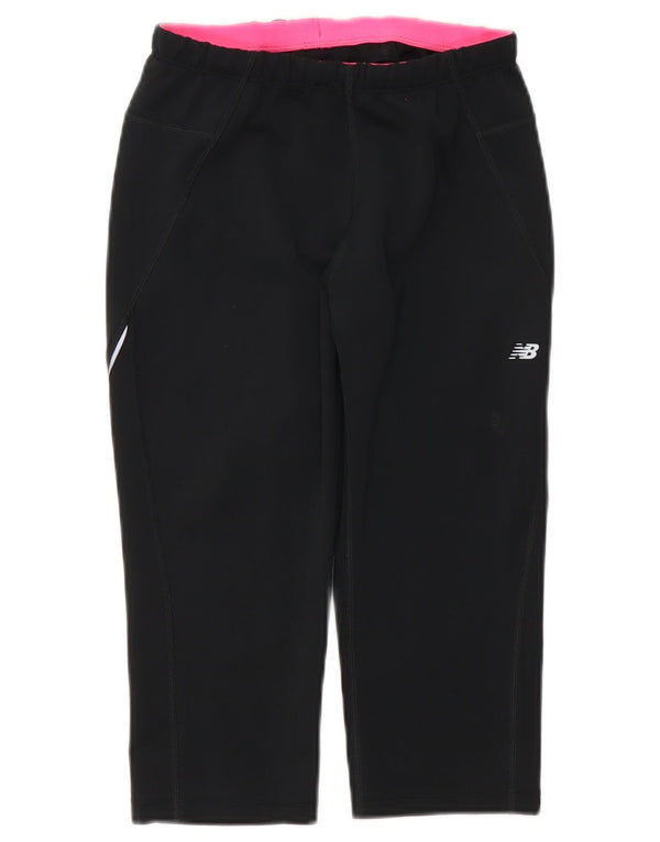Pantaloni de trening Capri New Balance pentru femei UK 12 Poliester mediu negru