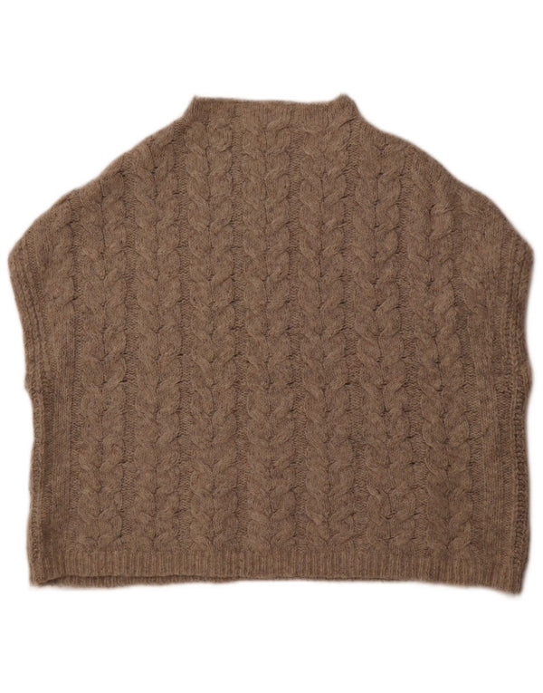 WHITE STUFF Vestă cu gât țestoasă supradimensionată pentru femei UK 16 Large Gri