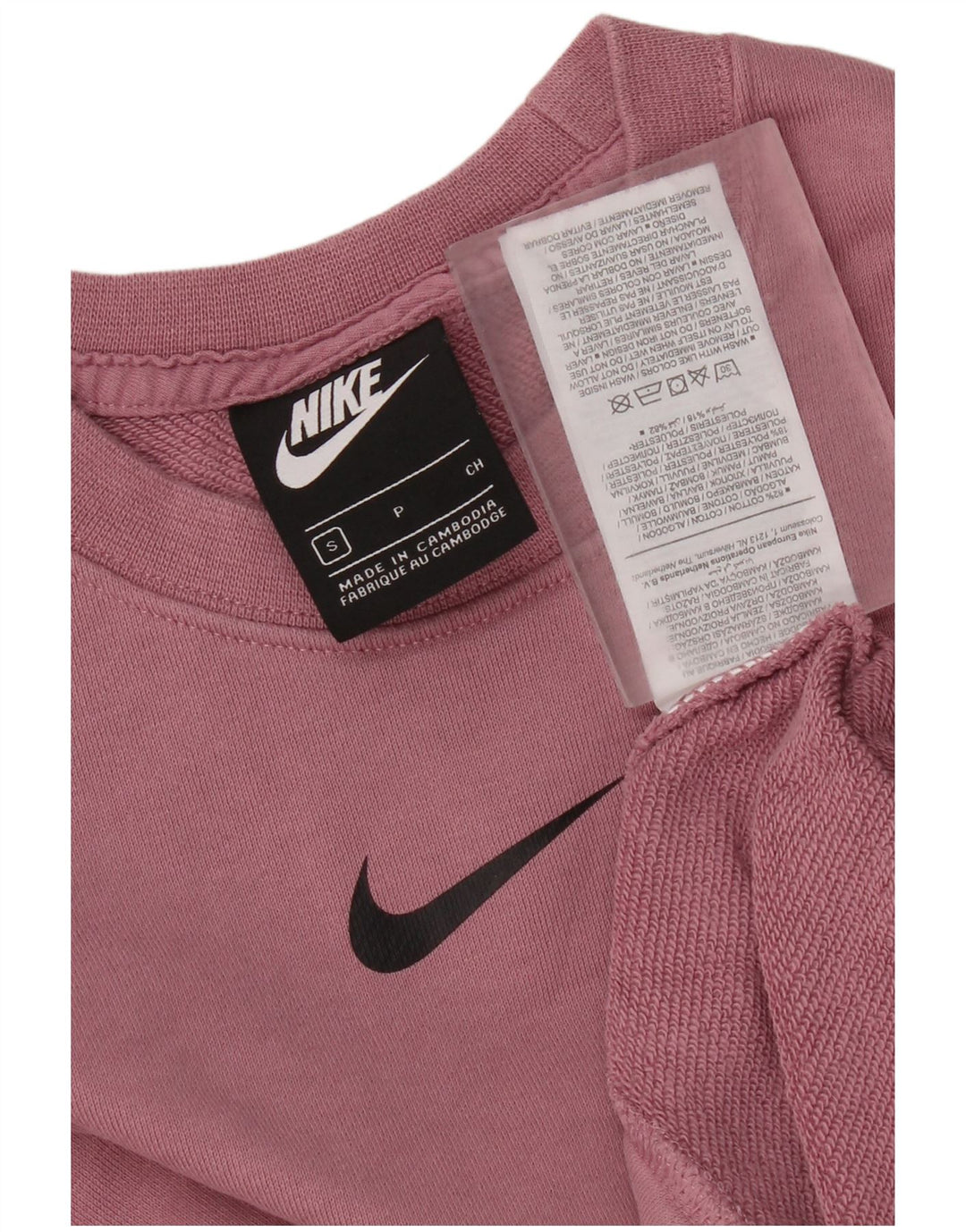Pulover Nike Crop pentru femei UK 10 Bumbac violet mic