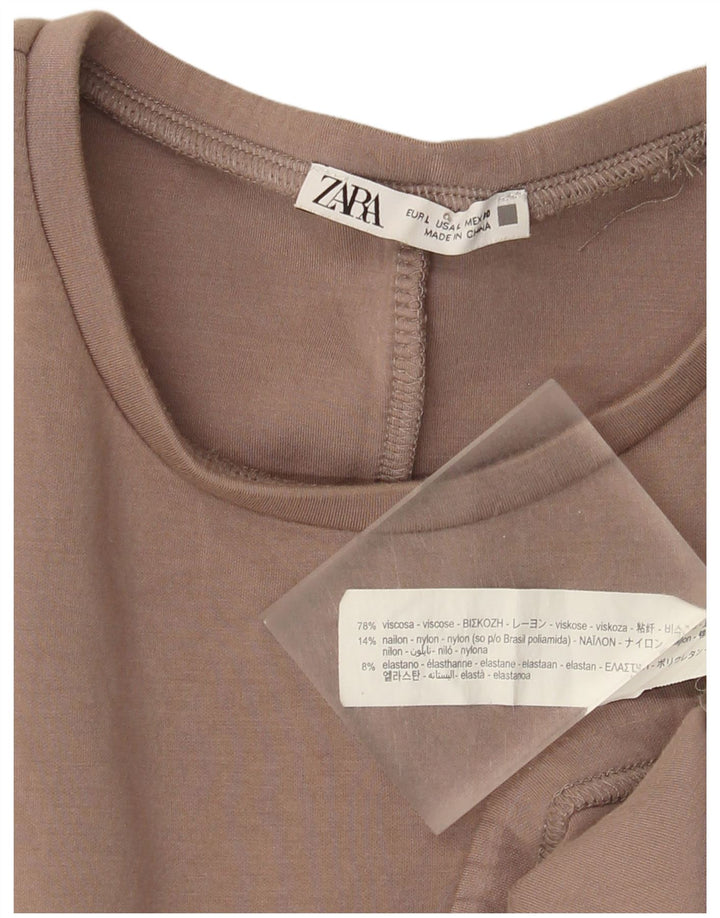 Pulover pentru damă Zara UK 16 Maro Viscoză