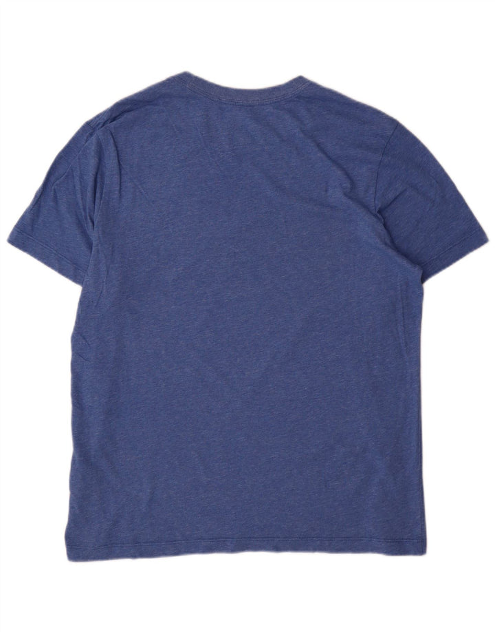 Tricou pentru bărbați Nike Dri Fit Top din bumbac cu pete albastru mediu