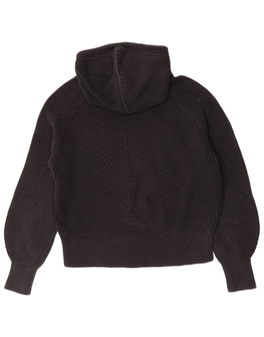 Calvin Klein Jeans Pulover supradimensionat cu glugă pentru femei UK 10 Mic Negru