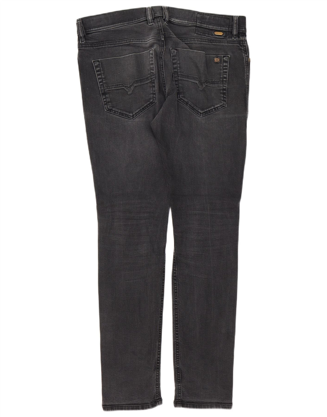 Blugi Diesel pentru bărbați, model Carrot Slim, W32 L32, gri, bumbac