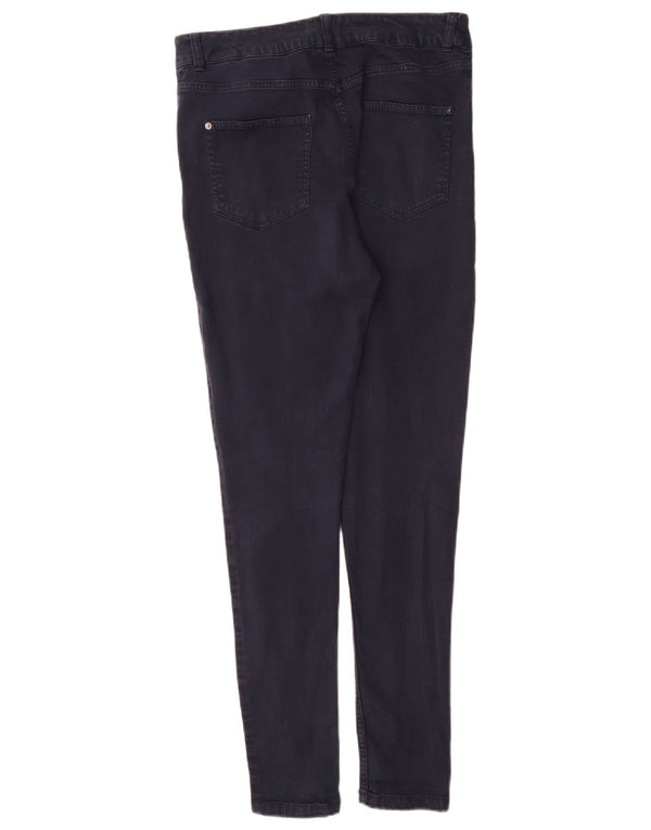 Pantaloni casual pentru femei Marks & Spencer UK 12 Medium W30 L30 Bleumarin