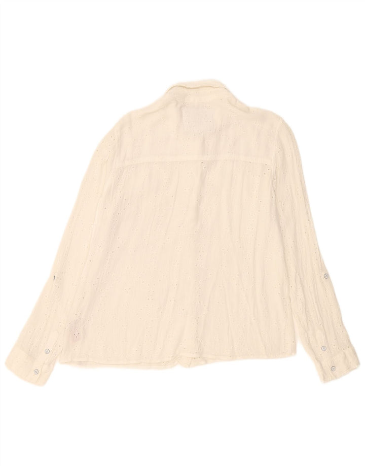 Cămașă Superdry pentru femei UK 18 XL Bumbac alb