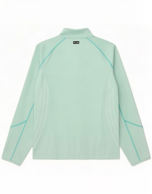 Adidas Womens Trening Top Jacket UK 14 Medium Turcoaz Poliester