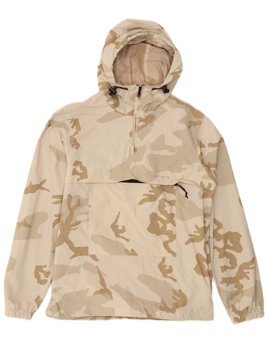 Jachetă Anorak cu glugă pentru bărbați CARHARTT UK 38, nailon camuflaj mediu bej