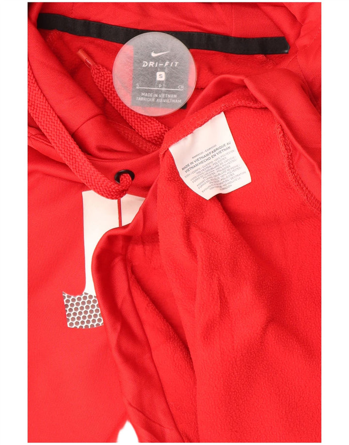 Pulover Nike Dri Fit Graphic pentru bărbați, poliester mic, roșu