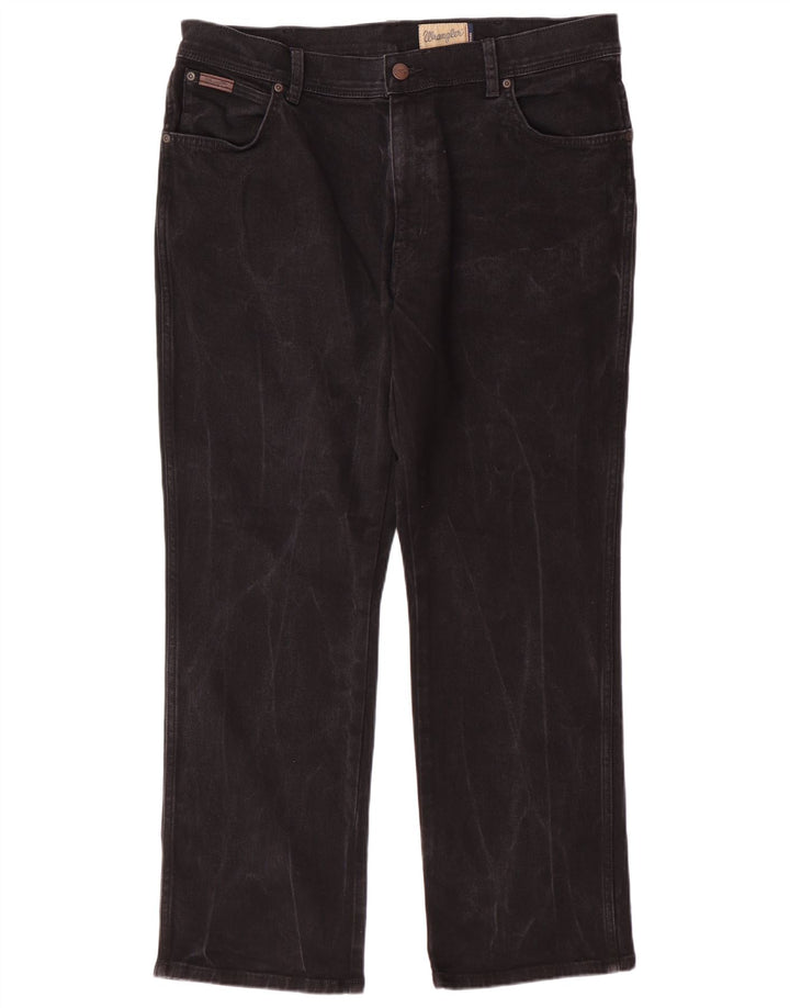 WRANGLER Blugi pentru bărbați Texas Stretch drepte W38 L30 bumbac negru