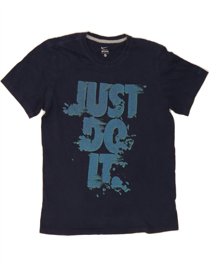 NIKE Mens Graphic T-Shirt Top Medium Navy Blue Vintage Nike and Second-Hand Nike from Messina Hembry 
