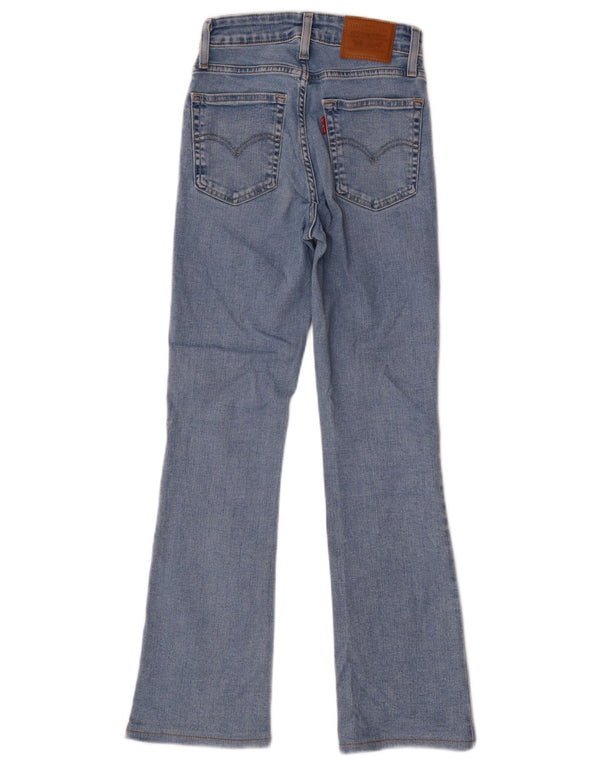 Blugi Levi's pentru femei 725, cu talie înaltă, L24 L28, bumbac albastru