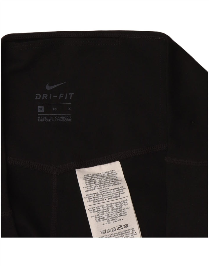 Leggings Dri Fit NIKE pentru femei UK 18 XL poliester negru