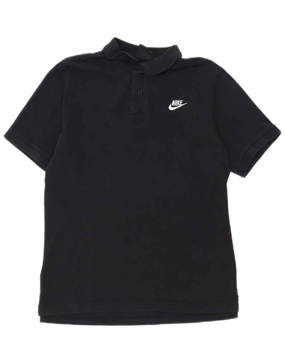 Tricou polo NIKE pentru bărbați, bumbac mediu negru
