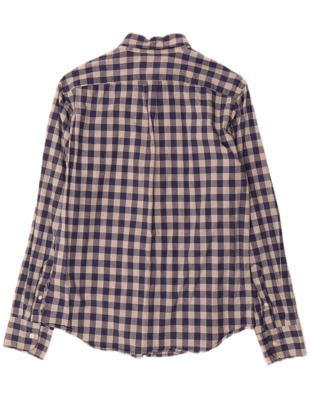 Cămașă subțire pentru bărbați J. CREW, din bumbac vichy, albastru bleumarin