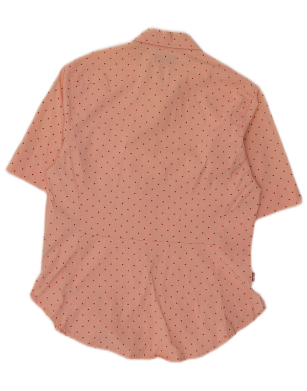 Cămașă Levi's pentru femei cu model abstract, UK 10, bumbac roz mic