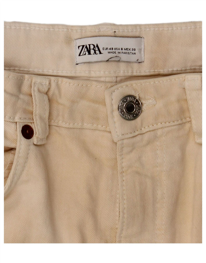 Pantaloni casual pentru femei Bootcut Zara EU 40 Medium W30 L26 Bej