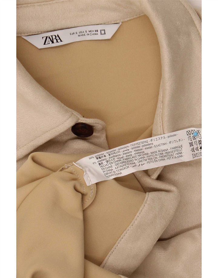 Bomber pentru bărbați Zara UK 36 Poliester alb mic